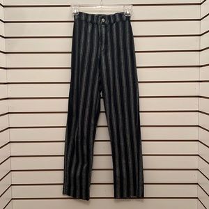 Brandy Melville Tilden Black & Grey/White striped Pants